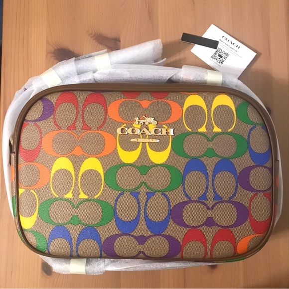 Coach Bags Coach Jamie Camera Bag In Rainbow Signature Canvas